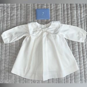 JACADI PARIS baby girl white cotton dress - 6 month